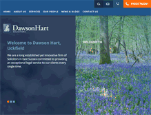 Tablet Screenshot of dawson-hart.co.uk